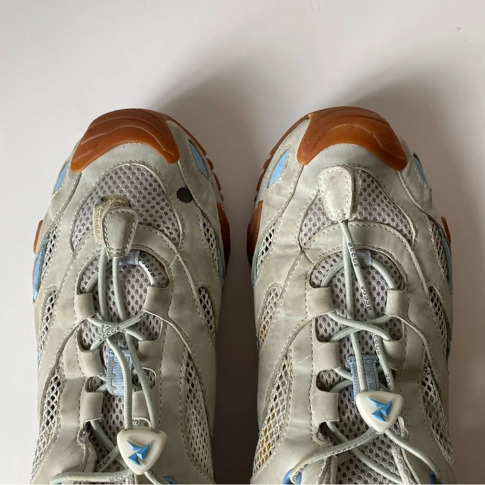 Ecco Mesh Sneakers, Light grey/ Light blue - Picture 5 of 6